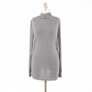 White House Black Market Keyhole-Back Turtleneck